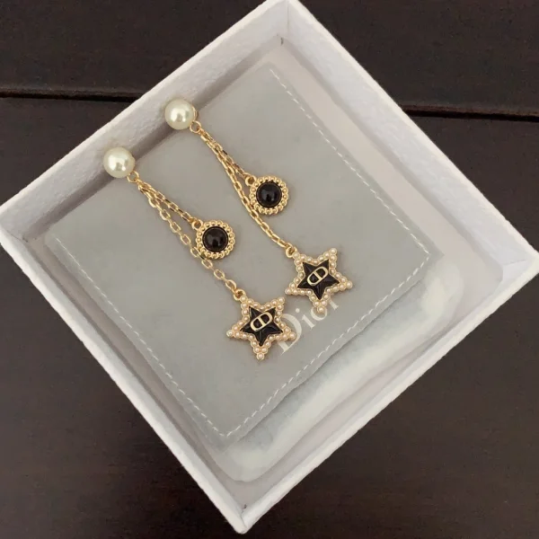 Dior Petit CD Lucky Baroque Earrings - Luxury Jewelry at GodJewel