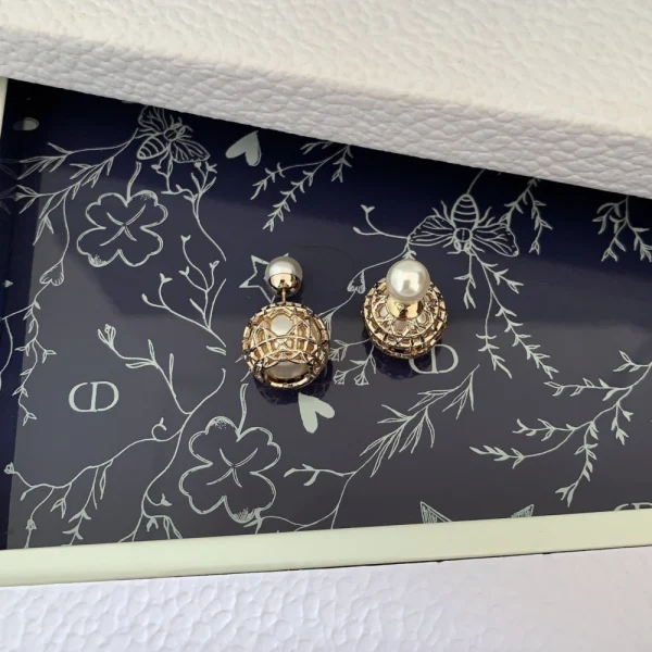 Dior Women Tribales Earrings - White Pearls & Gold-Finish Metal