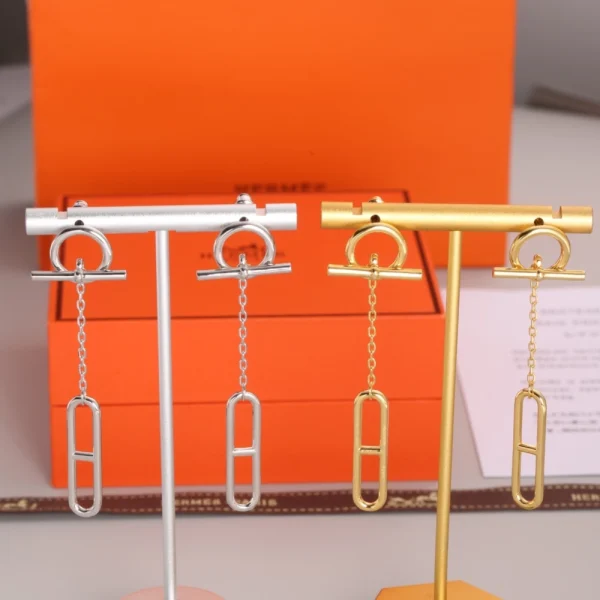 Hermes Women Gold Earrings – Hermes Jewelry | GodJewel