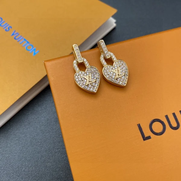 Louis Vuitton Heart Earrings Replica - GodJewel