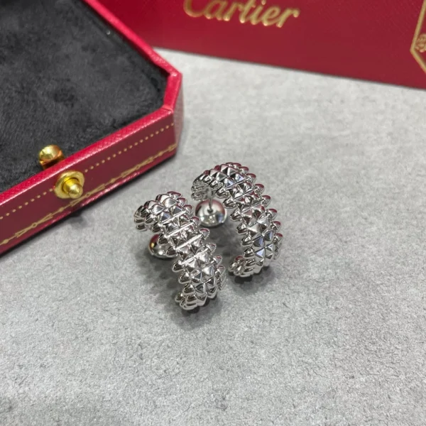 Clash de Cartier earrings white gold – Contemporary and sleek luxury earrings by GodJewel