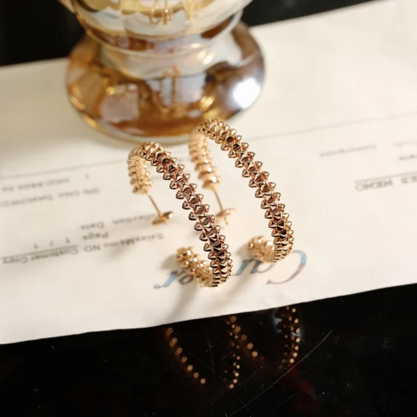 Clash de Cartier earrings in rose gold – Modern luxury earrings by GodJewel