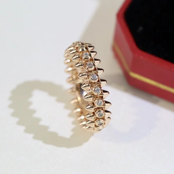 Cartier Clash de Cartier ring with diamonds – Elegant and bold diamond-studded luxury ring by GodJewel
