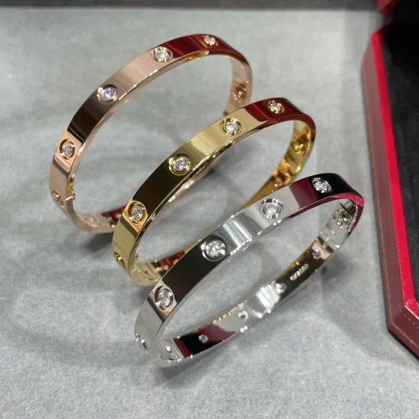 Cartier LOVE bracelet 10 diamonds | Designer Style at GodJewel