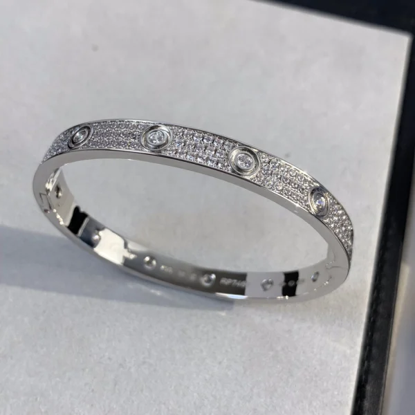 Cartier LOVE bracelet with 12 diamonds – Radiant luxury jewelry by GodJewel