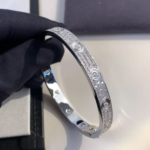 Cartier LOVE bracelet with 12 diamonds – Radiant luxury jewelry by GodJewel
