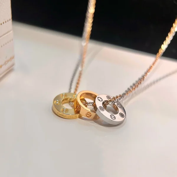 Cartier Trinity necklace 6 diamonds – Inspired Design | GodJewel