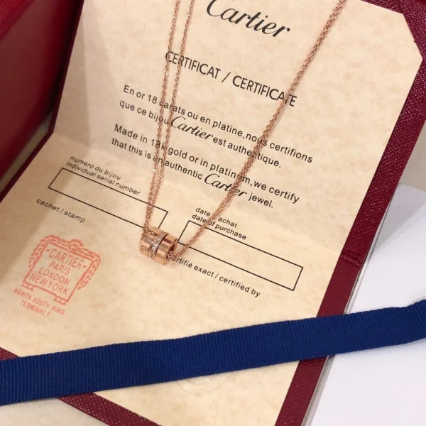 Cartier LOVE necklace in rose gold – Elegant and timeless luxury jewelry by GodJewel