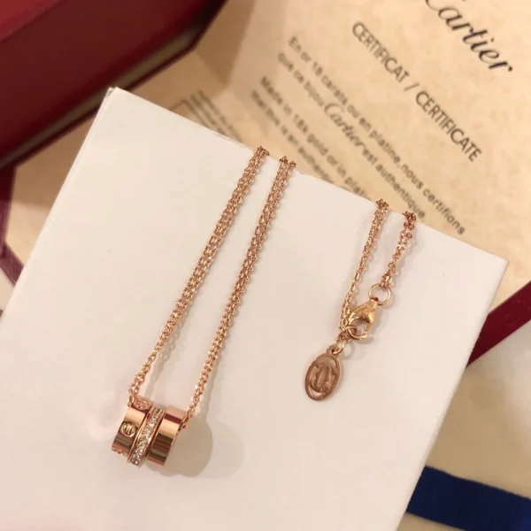 Cartier LOVE necklace rose gold – Inspired Design | GodJewel