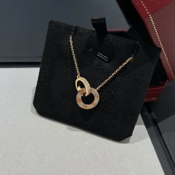 Cartier LOVE necklace paved design – Inspired Design | GodJewel