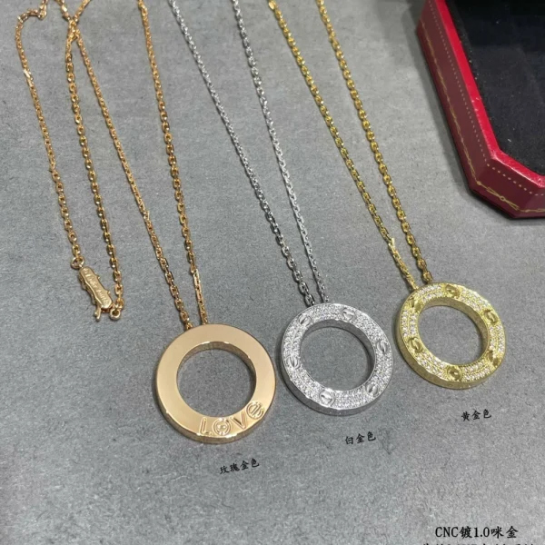 Cartier LOVE necklace paved – Inspired Design | GodJewel Official