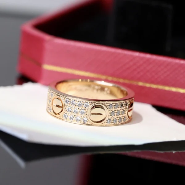 Cartier LOVE ring paved | Perfect Luxury Rings at GodJewel