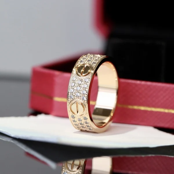 Cartier LOVE ring paved | Perfect Luxury Rings at GodJewel