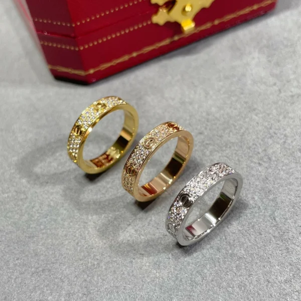 Cartier LOVE ring, small model, paved