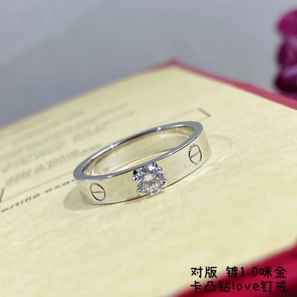 Cartier LOVE Solitaire ring – Classic diamond solitaire luxury ring by GodJewel