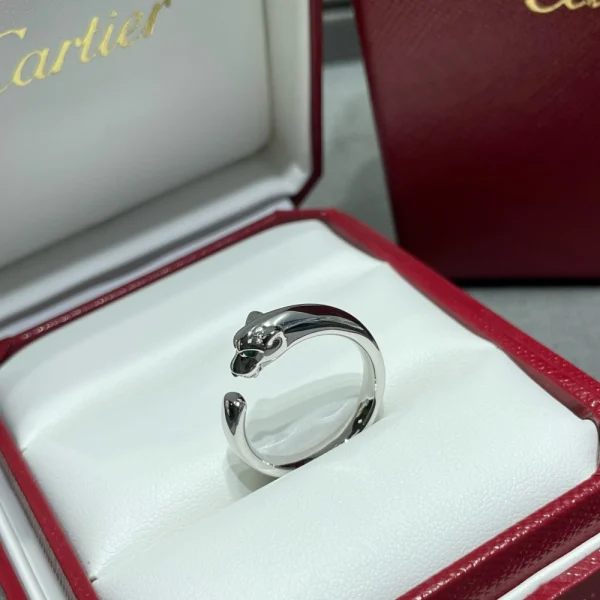 Panthère de Cartier ring – Sophisticated white gold designer ring by GodJewel