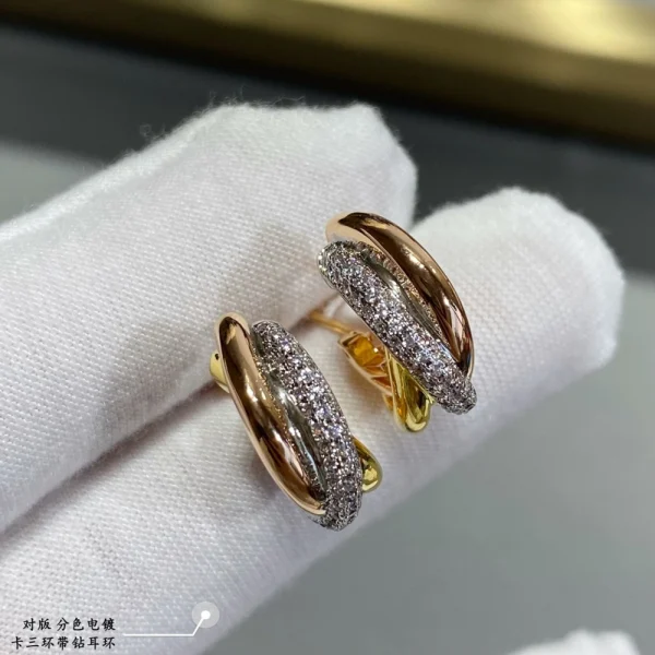 Cartier Trinity Earrings Classic Model | GodJewel
