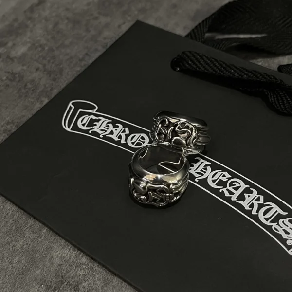 High-quality Chrome Hearts Dagger Heart ring combining edgy dagger symbolism with classic heart shape.