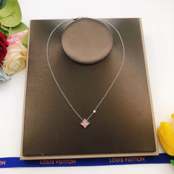 Color Blossom Star Necklace replica – Elegant floral-inspired Louis Vuitton necklace with a colorful luxury touch by GodJewel