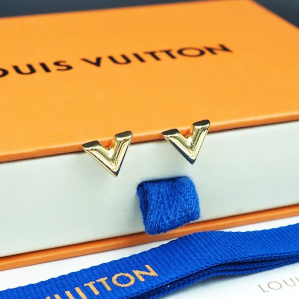 Louis Vuitton Gold V Earrings – LV Replica Jewelry | GodJewel
