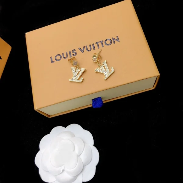 Lady Lv Earrings Gold – Louis Vuitton Luxury Jewerly | GodJewel