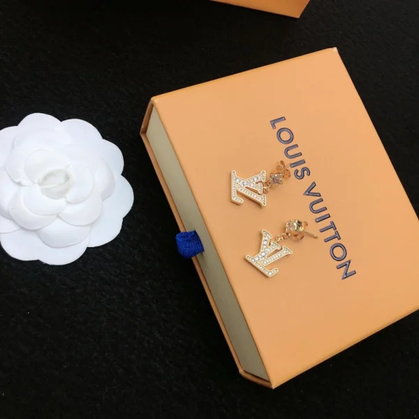 Lady Lv Earrings Gold – Louis Vuitton Luxury Jewerly | GodJewel
