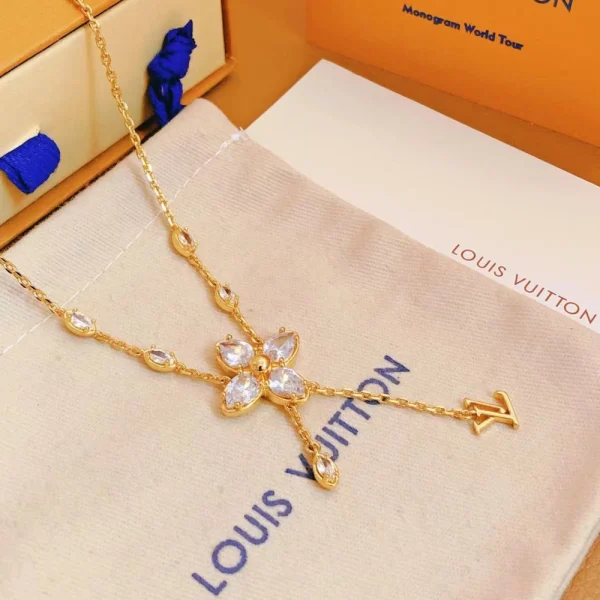 LV Dazzle Necklace replica – Sparkling Louis Vuitton-inspired luxury necklace by GodJewel