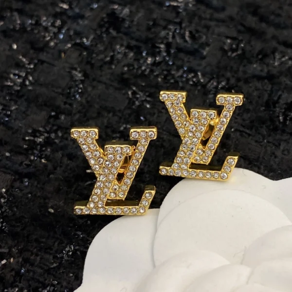 LV Iconic Earrings Gold replica – Timeless gold-tone Louis Vuitton-inspired earrings by GodJewel