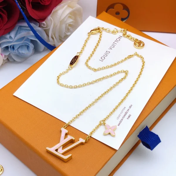LV Iconic Enamel Pink Necklace – LV Replica Jewelry | GodJewel