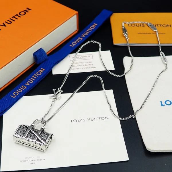 LV Icons Necklace replica – Signature Louis Vuitton-inspired necklace featuring iconic charm symbols by GodJewel
