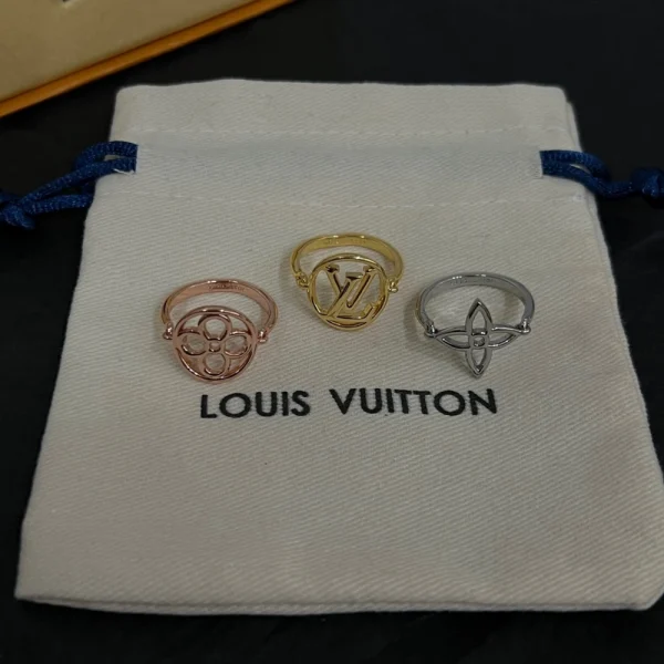 LV Lace Rings replica – Elegant Louis Vuitton-inspired rings with intricate lace-like design by GodJewel