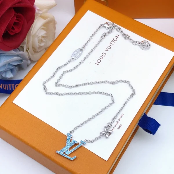 Louis Vuitton LV Necklace Replica – Timeless and elegant LV logo-inspired necklace by GodJewel