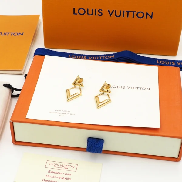 LV Volt Upside Down Earrings replica – Contemporary and edgy Louis Vuitton-inspired earrings by GodJewel