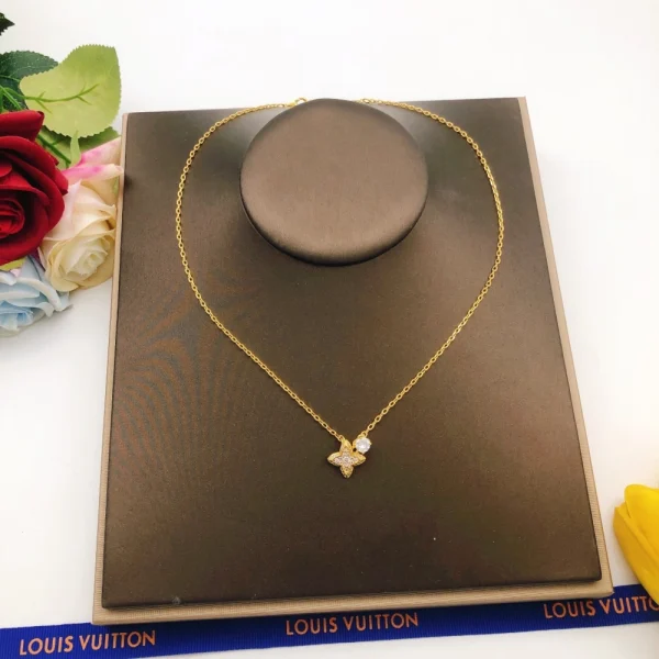 Monogram Necklace Yellow Gold – LV Replica Jewelry | GodJewel