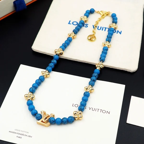 Louis Vuitton My LV Pearl Necklace Blue – LV Jewelry | GodJewel