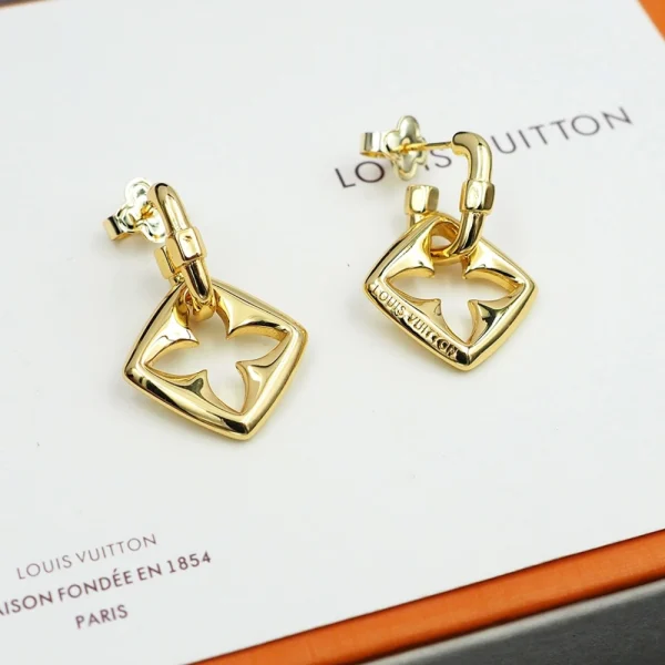 Louis Vuitton Puffygram Gold Earrings – Luxury Jewerly | GodJewel