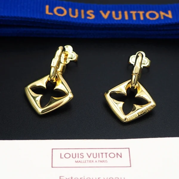 Louis Vuitton Puffygram Gold Earrings – Luxury Jewerly | GodJewel