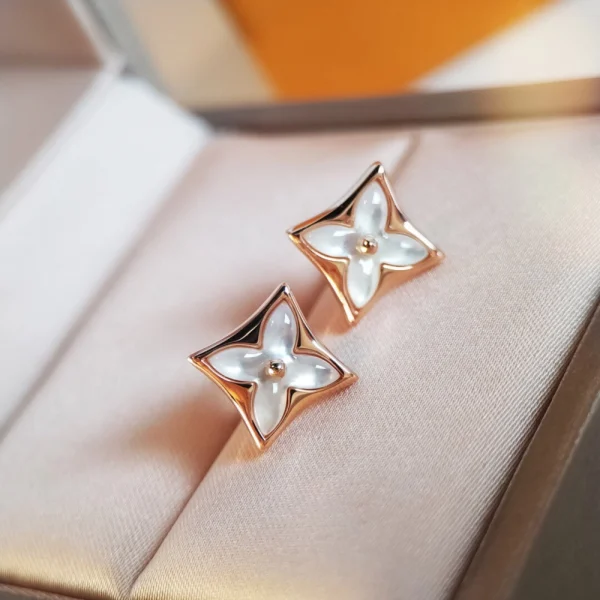 Color Blossom Star Ear Stud – LV Replica Earrings | GodJewel