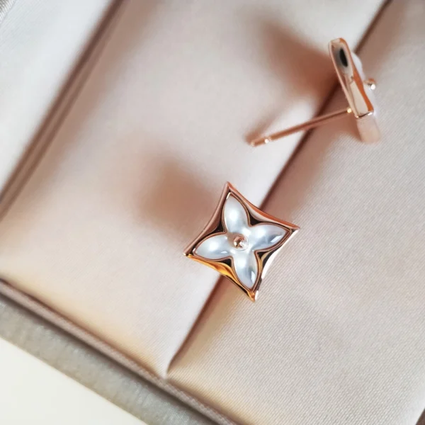 Color Blossom Star Ear Stud – LV Replica Earrings | GodJewel