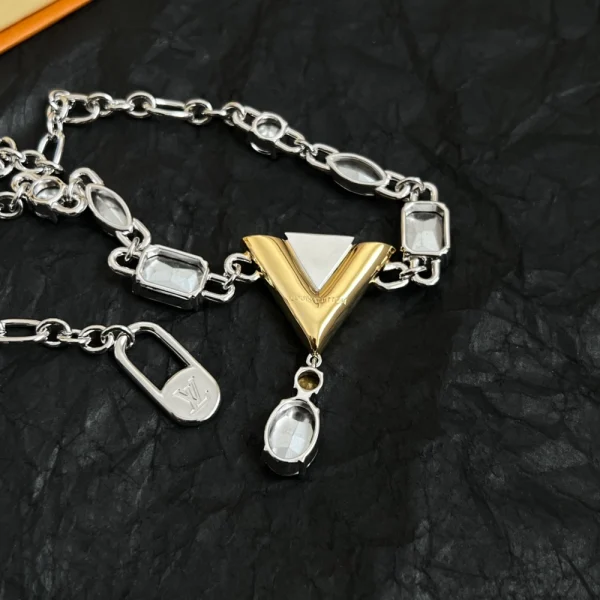 V For Vuitton Necklace – Louis Vuitton Luxury Jewerly | GodJewel