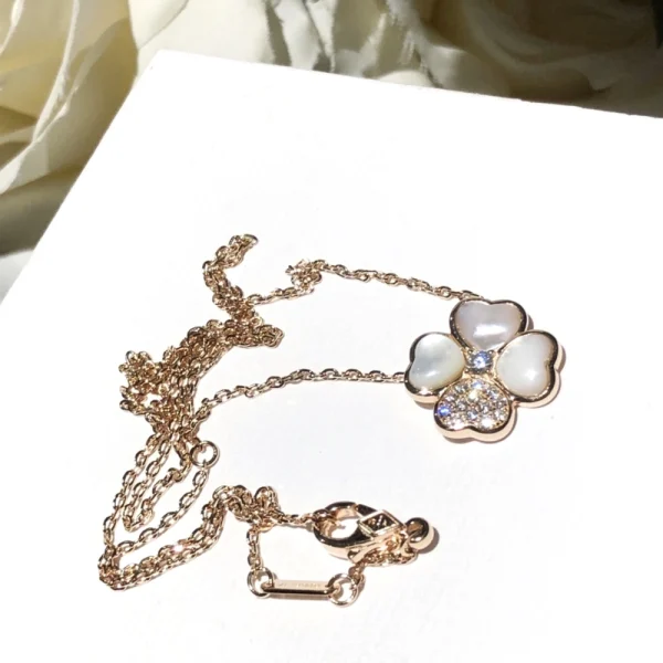 Van Cleef & Arpels Cosmos clip pendant necklace medium model – Elegant celestial-inspired luxury jewelry by GodJewel