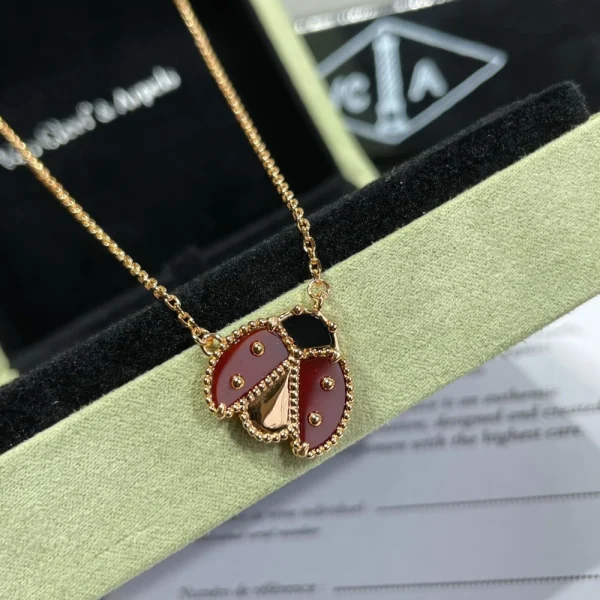 Van Cleef & Arpels Lucky Spring pendant open wings ladybug necklace – Playful and symbolic luxury jewelry by GodJewel