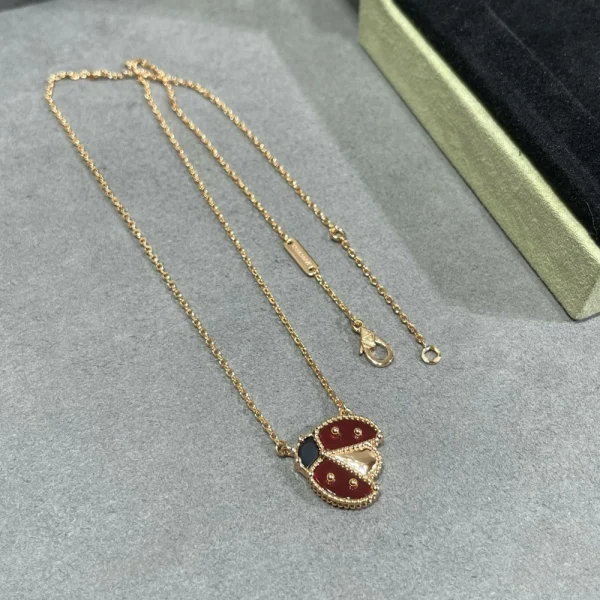 Van Cleef open wings ladybug necklace | GodJewel Jewelry