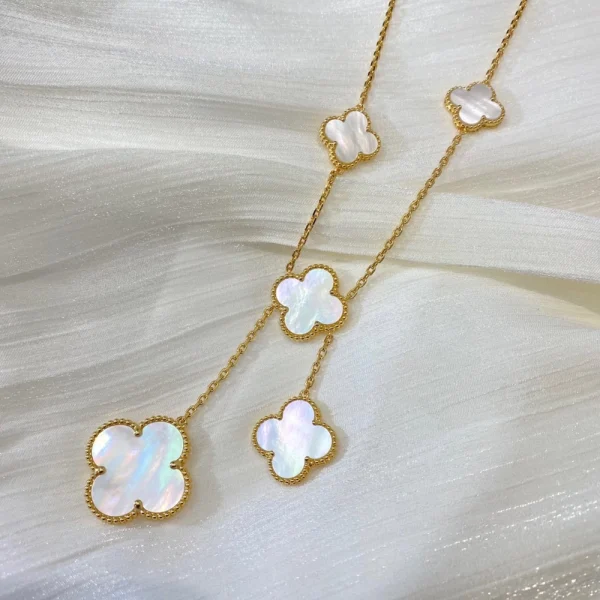 Magic Alhambra necklace 6 motifs – Refined mixed-size clover design luxury jewelry by GodJewel