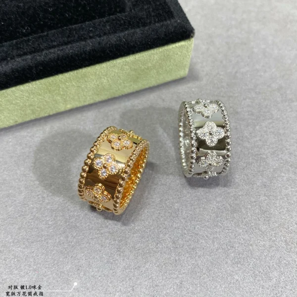 Van Cleef & Arpels Perlée clovers ring | GodJewel Inspired Jewelry