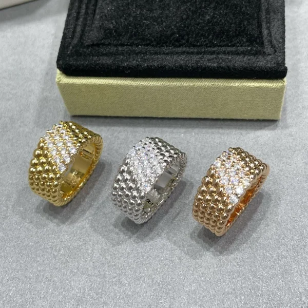 Van Cleef & Arpels Perlée diamonds ring | GodJewel Jewelry