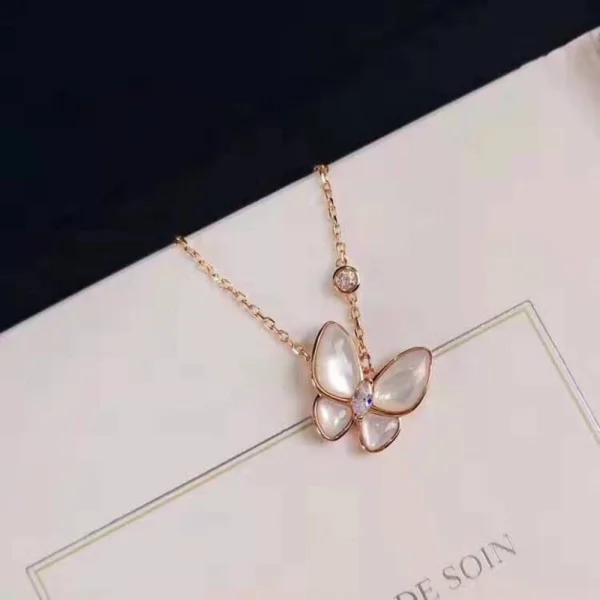 Van Cleef Two Butterfly pendant necklace | Jewelry at GodJewel