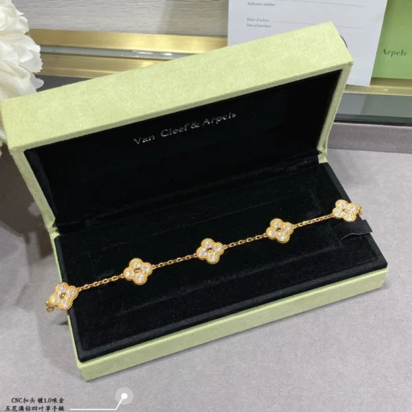 Vintage Alhambra bracelet – Timeless clover-motif luxury bracelet by Van Cleef, available at GodJewel