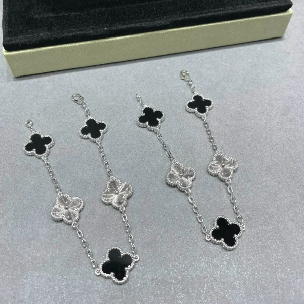 Van Cleef Vintage Alhambra bracelet 5 motifs – Timeless clover-motif luxury bracelet by GodJewel