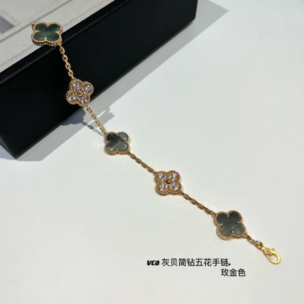 Van Cleef Vintage bracelet 5 motifs | Luxury Jewelry at GodJewel